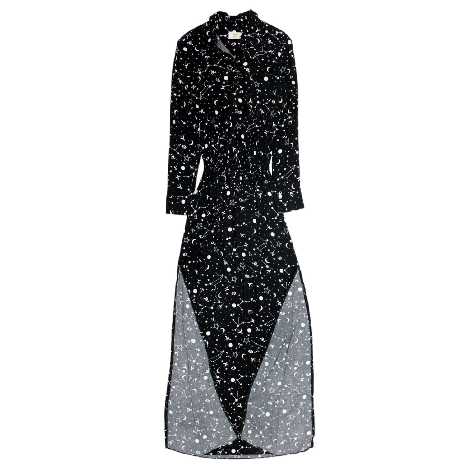 Hush Black/White Galaxy Yasmin Dress