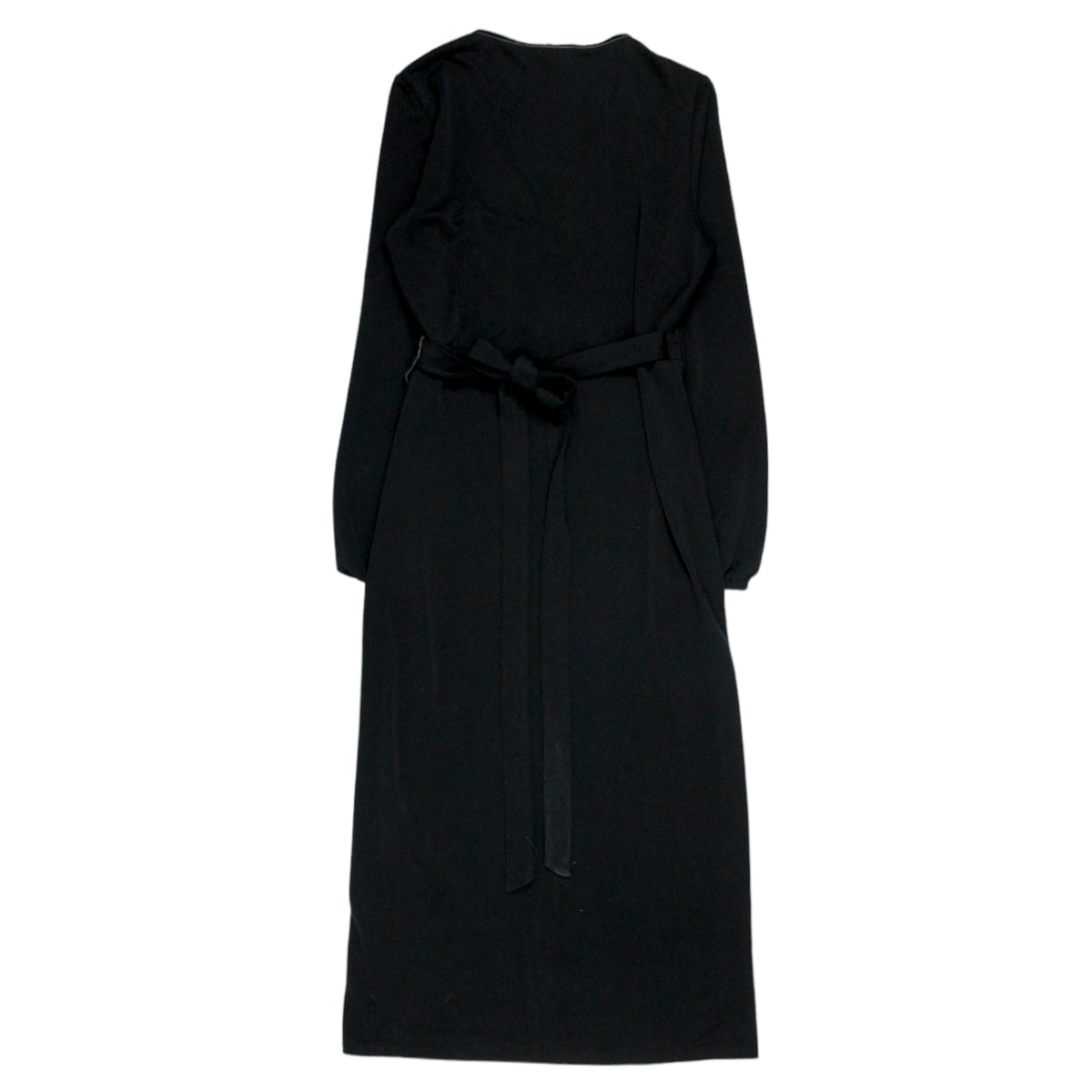Hush Washed Black Jersey Pique Wrap Dress