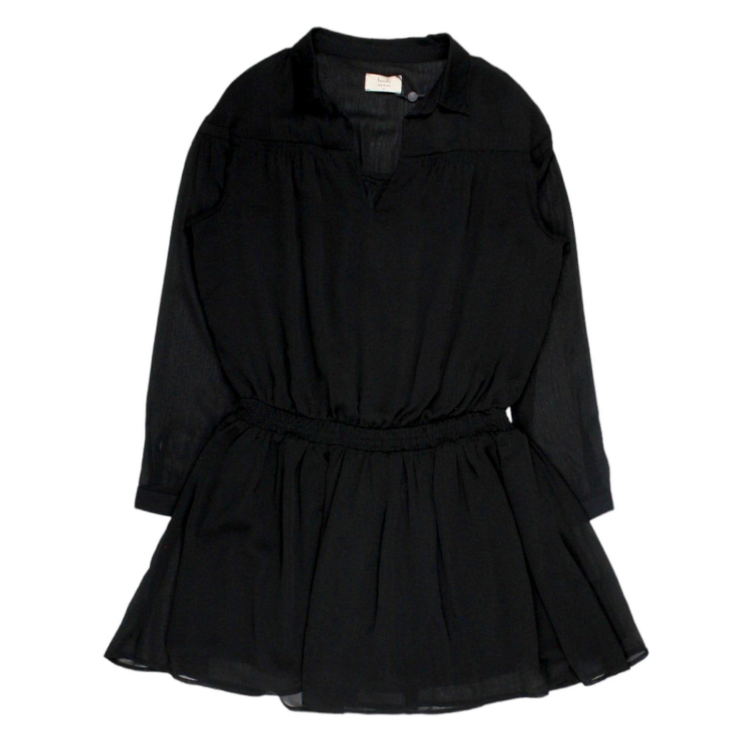 Hush Black Cressida Shirred Dress | Shop from Crisis Online