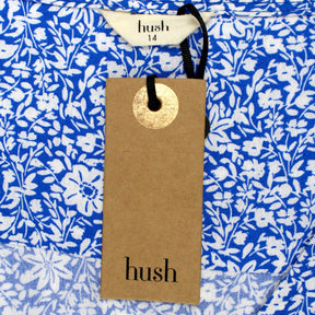 Hush Blue/White Ditsy Floral Cecil Midi Dress