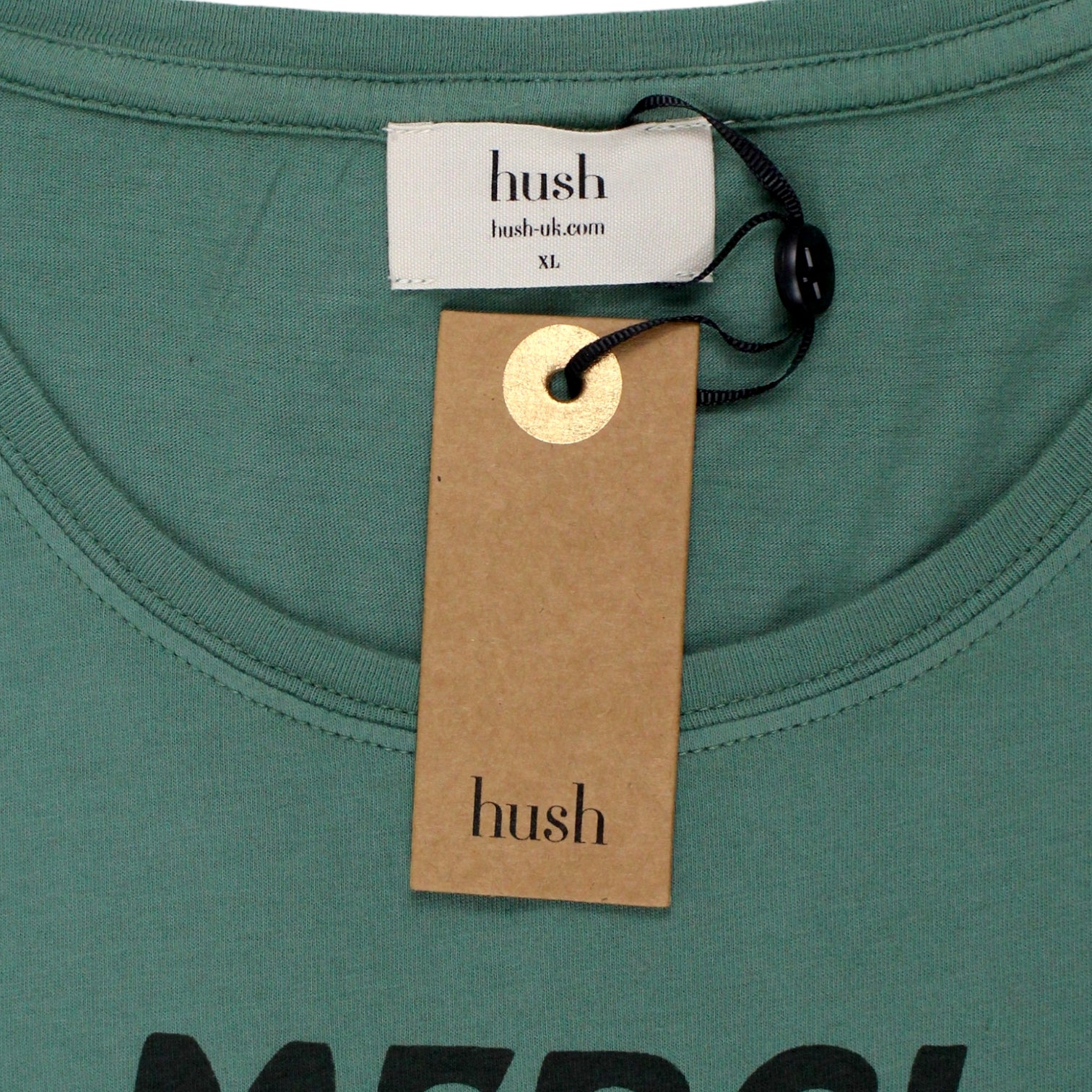 Hush Green/Black Washed Merci T-Shirt