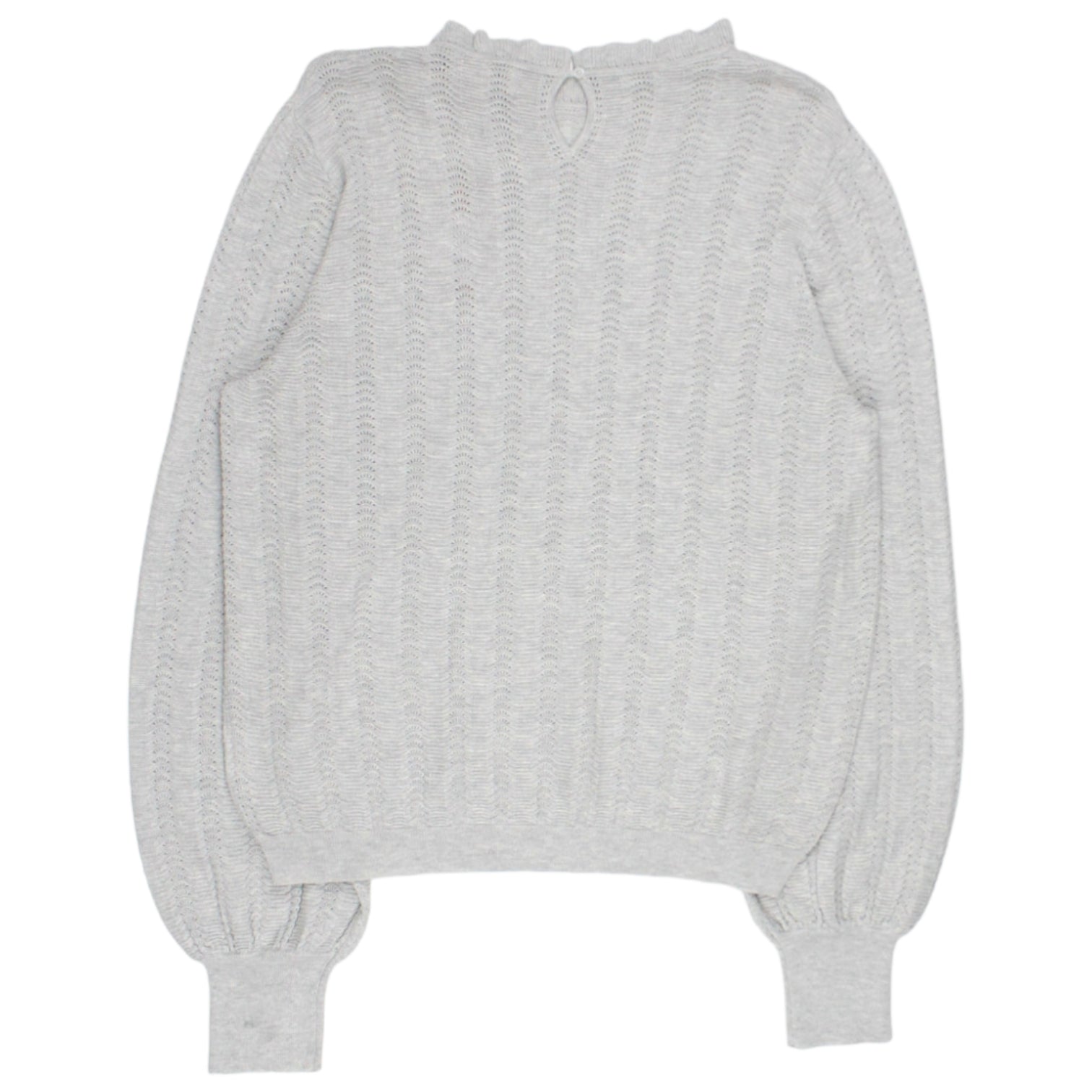 Hush Grey Gail Ruffle Neck Jumper