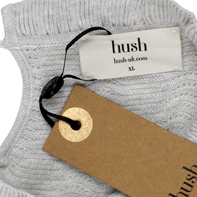 Hush Grey Gail Ruffle Neck Jumper