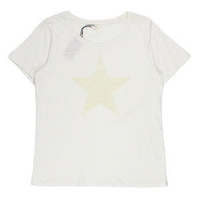 Hush Cream Slub Flock Star T-Shirt