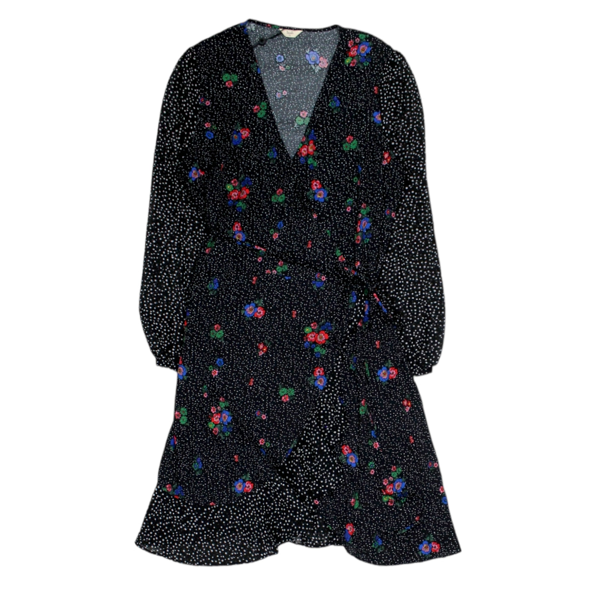 Hush Black Flower Dot Pandora Dress
