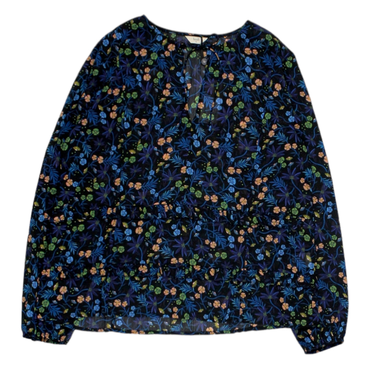 Hush Black/Multi Floral Thora Blouse