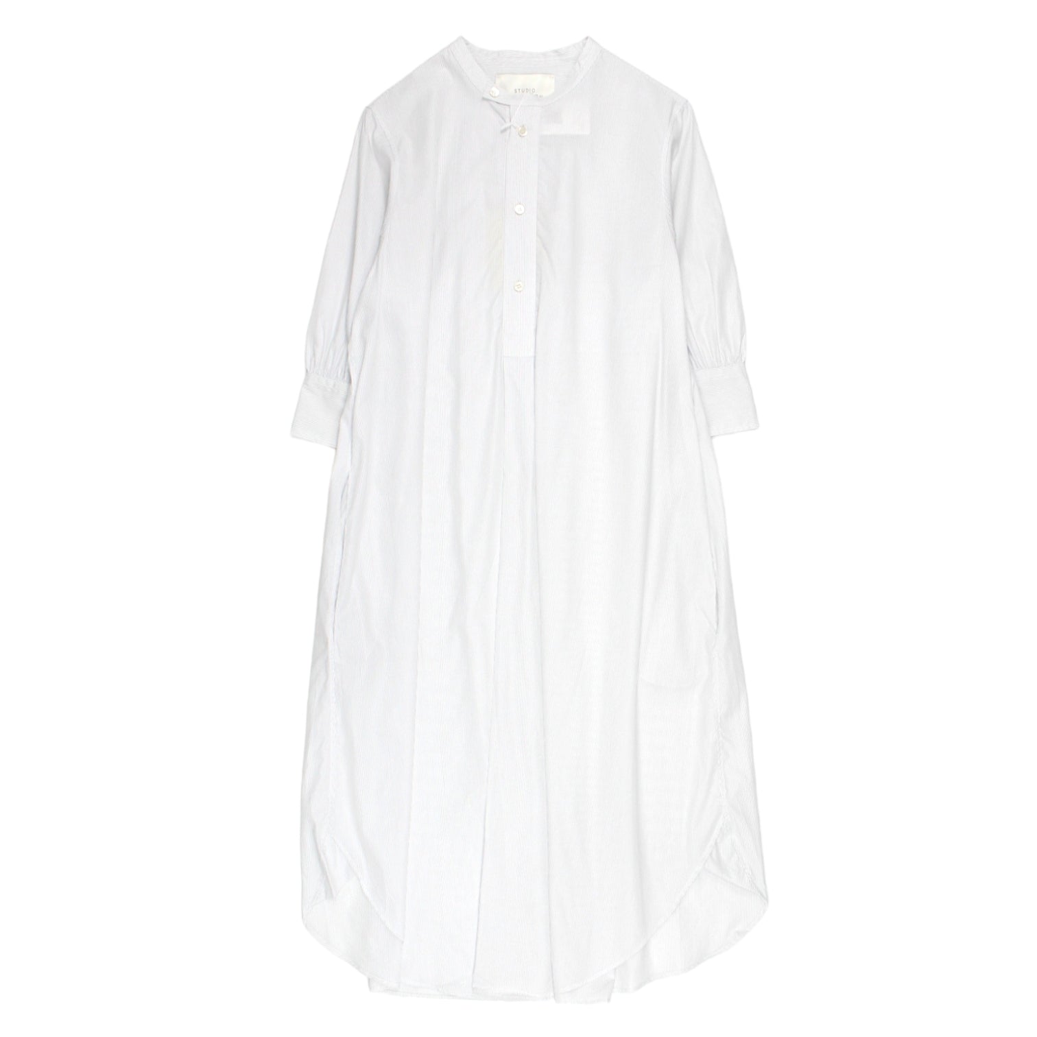 Studio Nicholson Grey/White Short Sleeve Dress