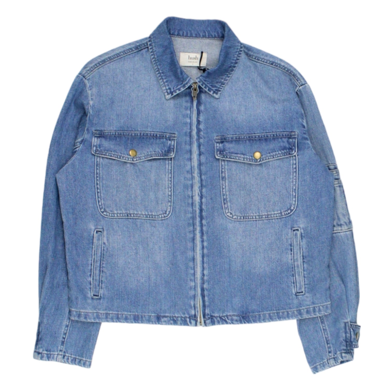 Hush Blue Washed Casper Denim Jacket