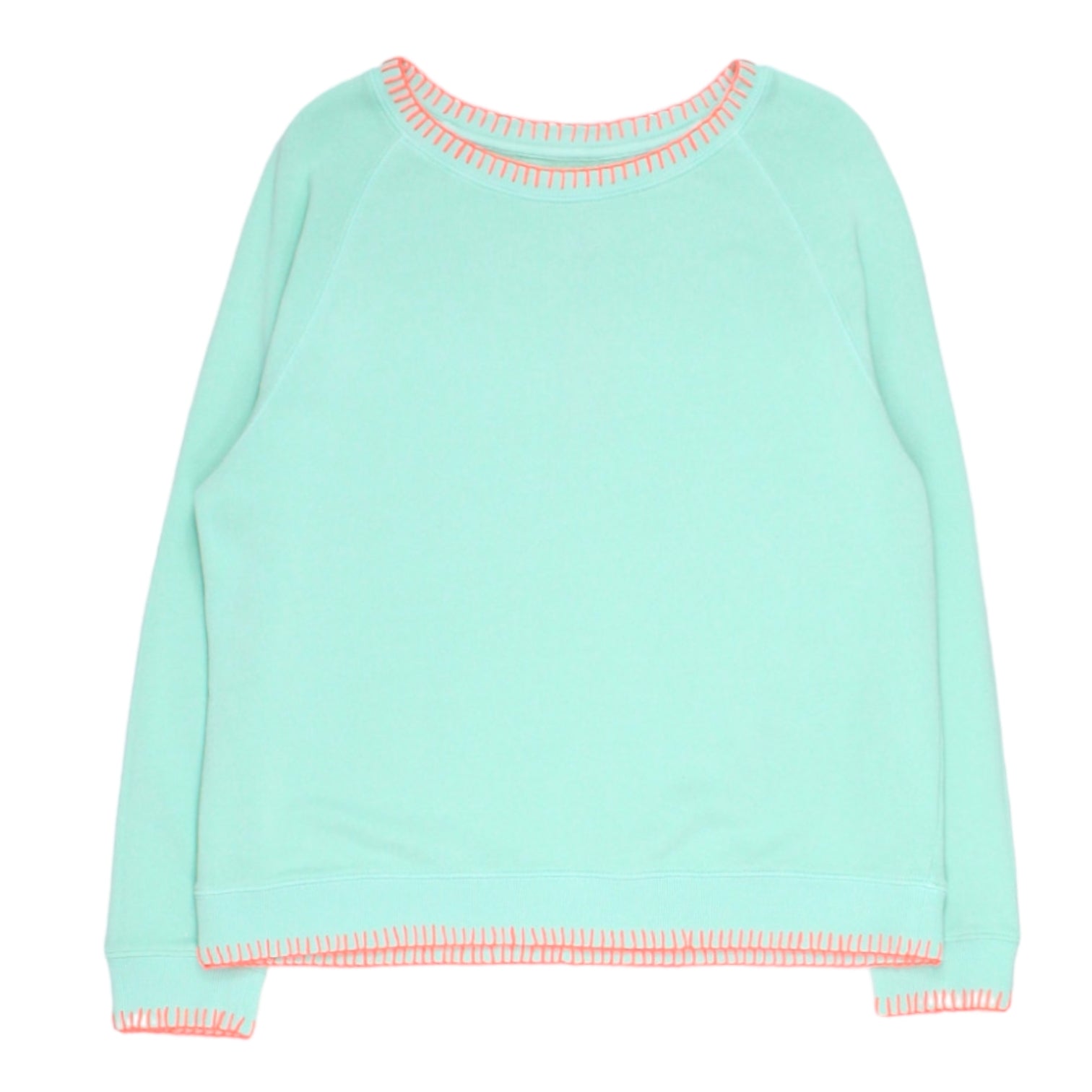 Hush Green Contrast Stitch Sweat Top