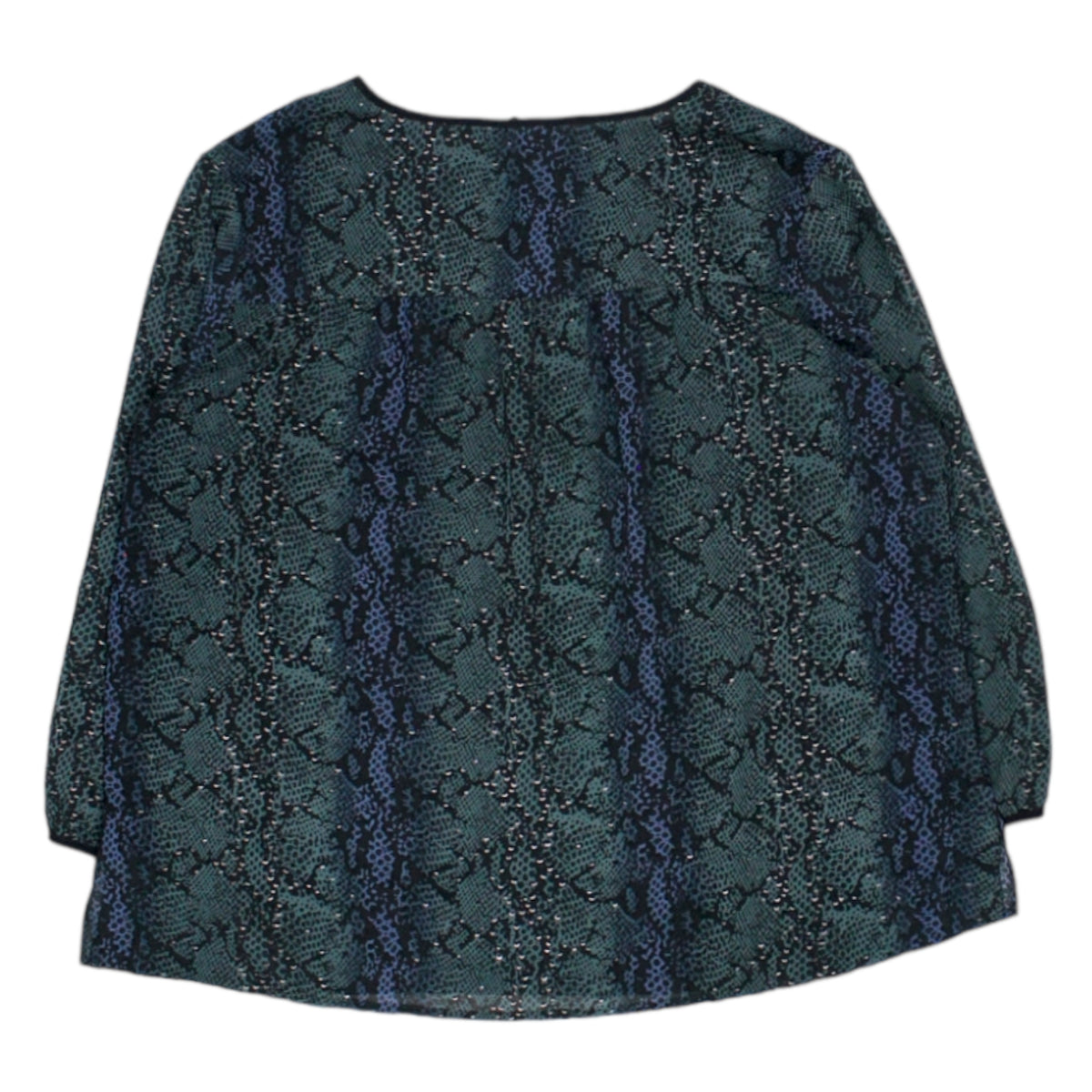Hush Blue/Silver Aida Printed Top