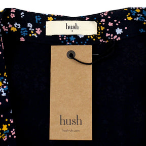 Hush Navy/Multi Floral Cecille Midi Skirt