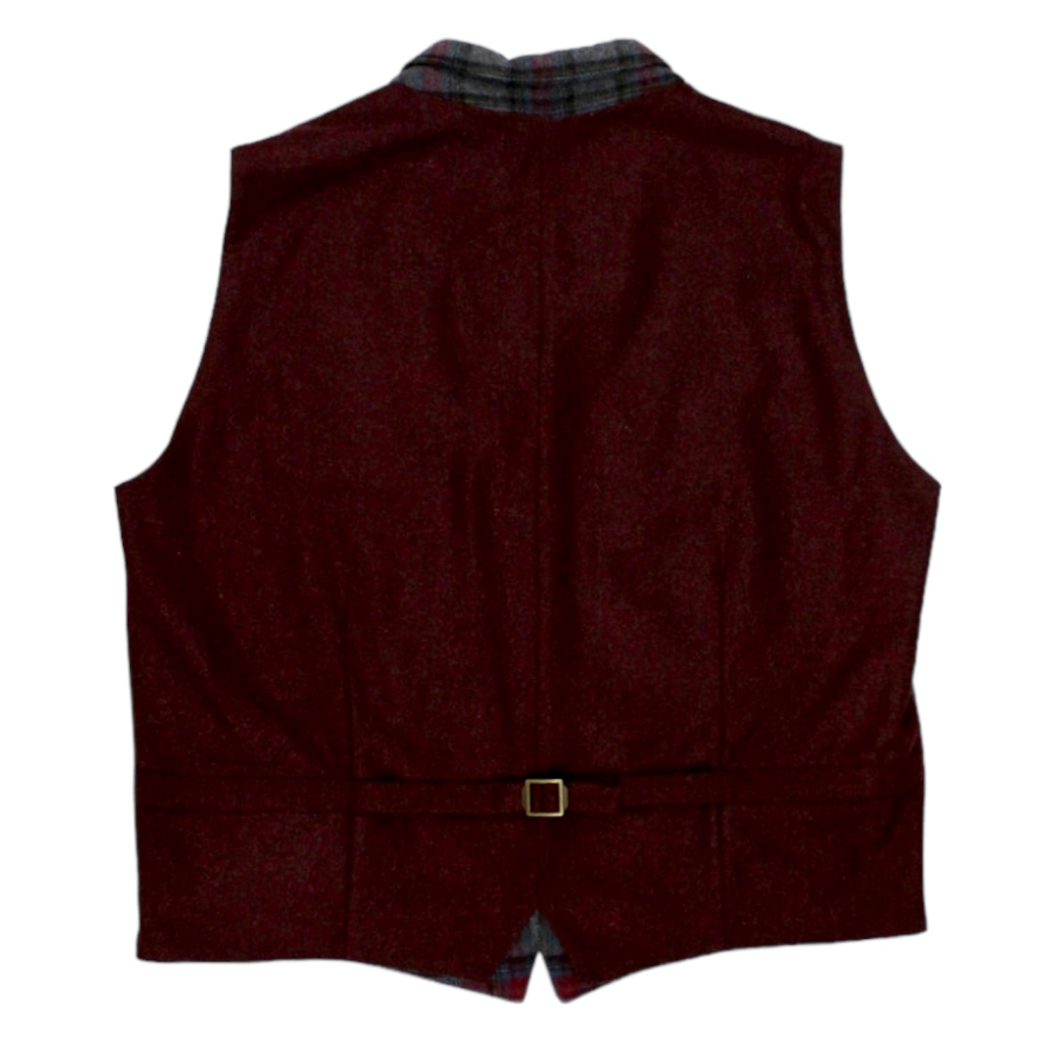 Borelio Grey/Red Plaid Waistcoat