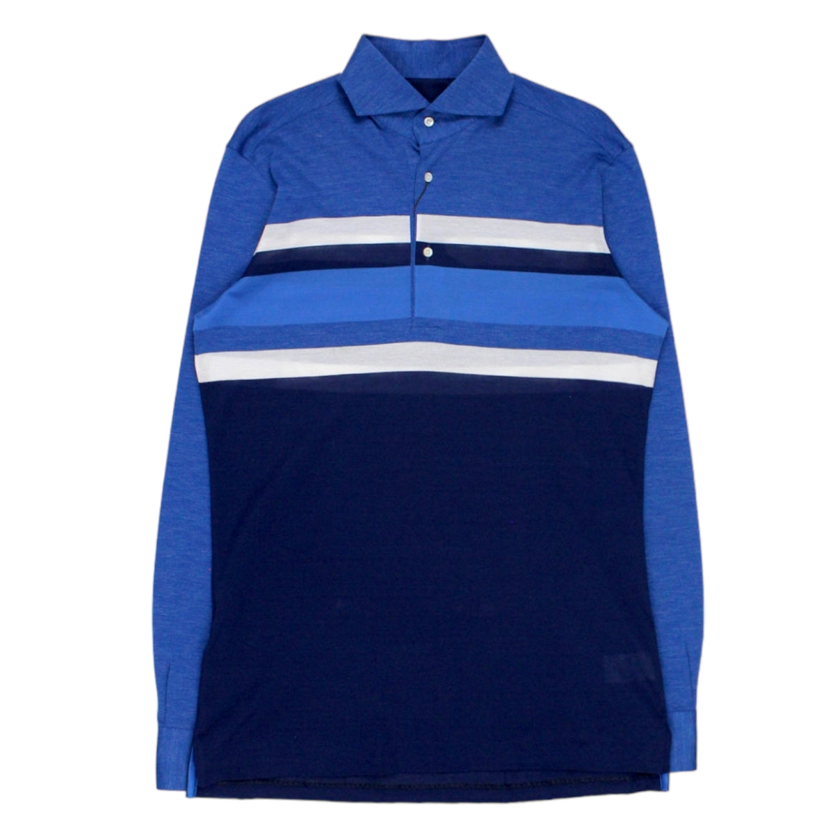 Cifonelli Blue/White Polo Style Shirt