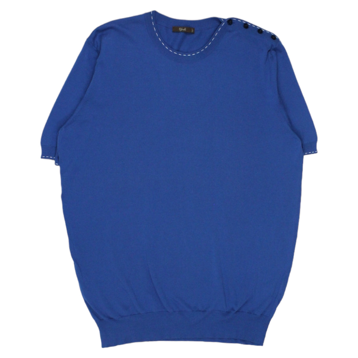 Cifonelli Blue Cotton Jumper