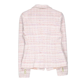 Karen Millen Blush Sparkle Tweed Blazer