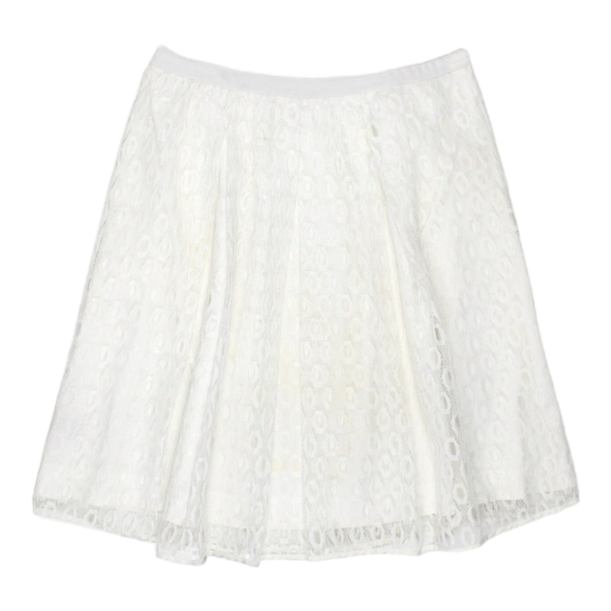 Maeve White Lace Skirt