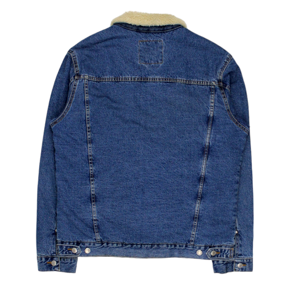 Zara Blue Fleece Lined Denim Jacket