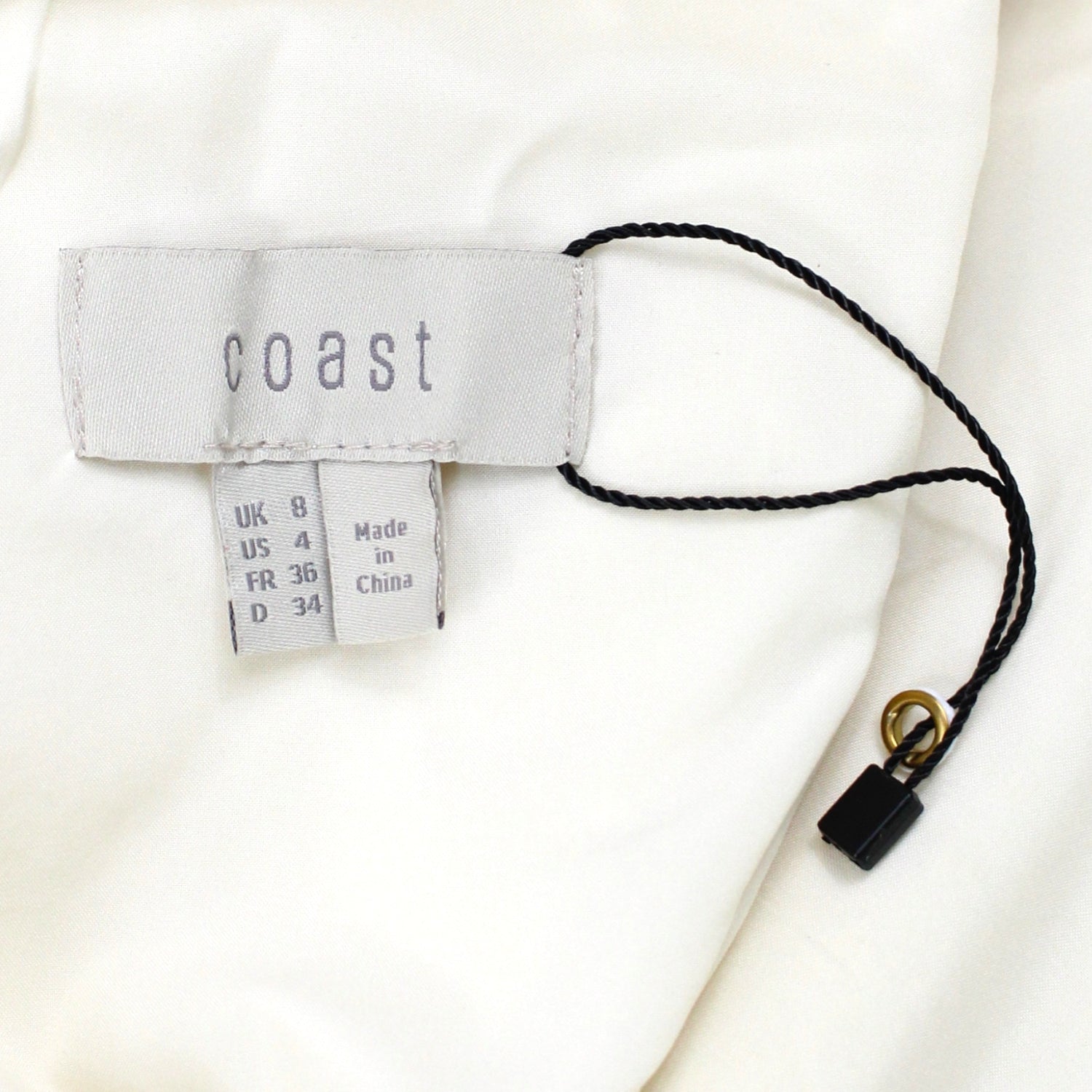 Coast Cream Fit & Flare Jacquard Dress