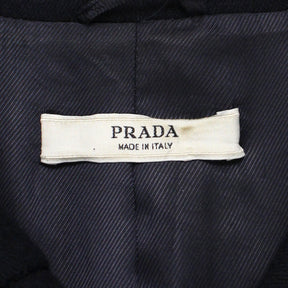 Prada Navy Ruffle Coat