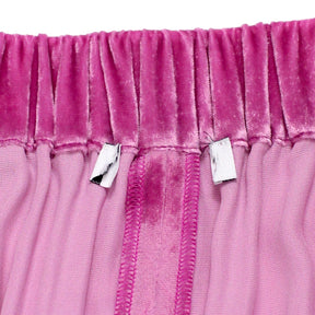 NRBY Pink Velvet Wide Trousers - Sample