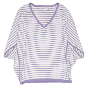 NRBY Lilac/White Striped Batwing Jumper - Sample