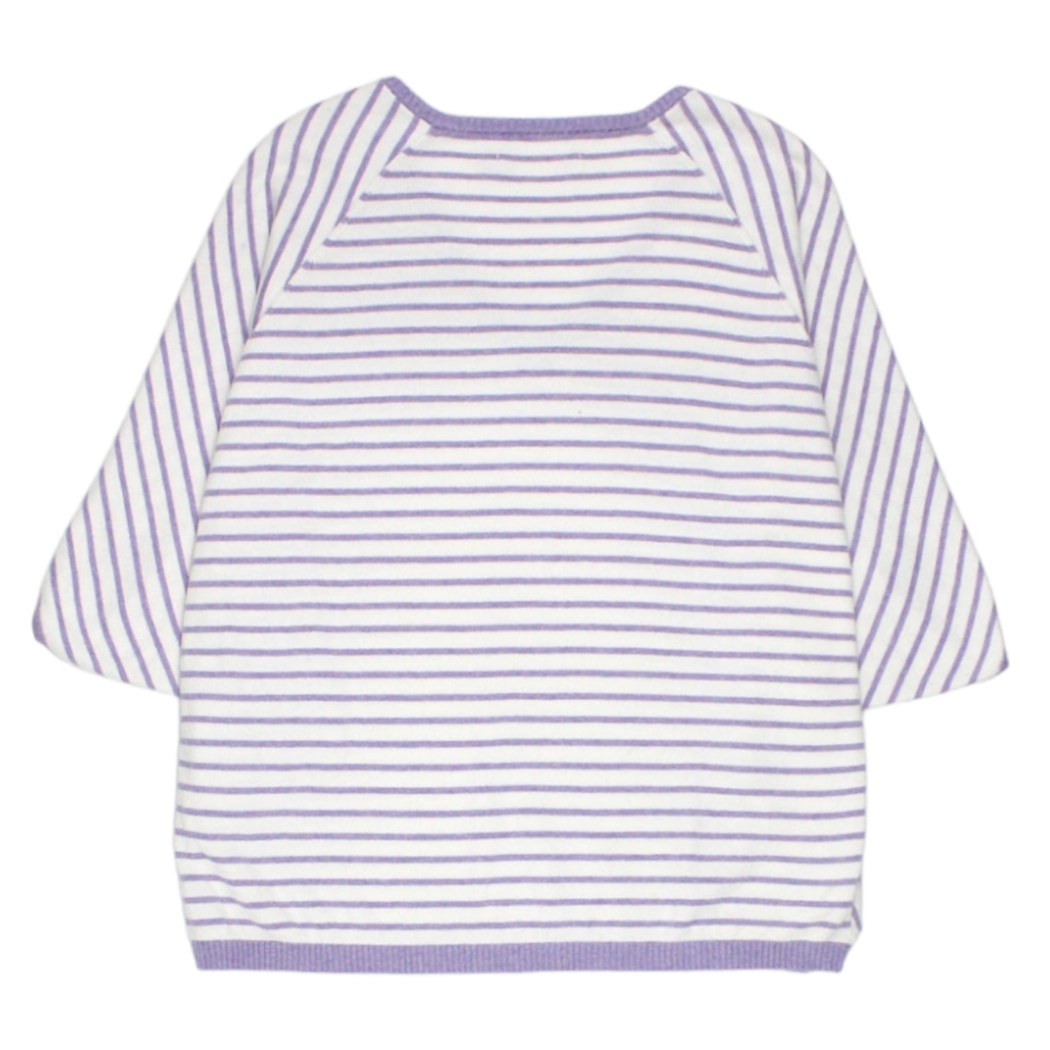 NRBY Lilac/White Striped Batwing Jumper - Sample
