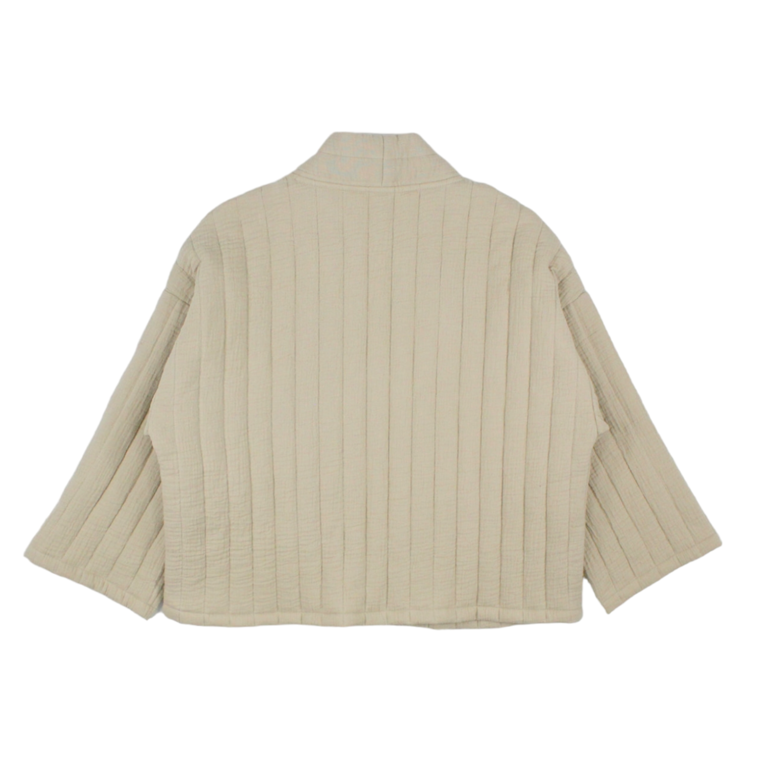 NRBY Beige Quilted Kimono Jacket - Sample
