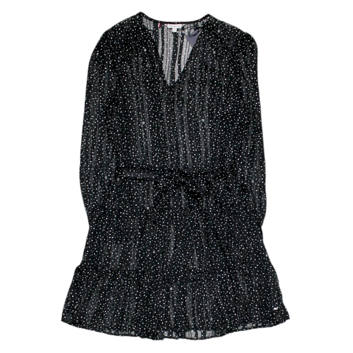 Tommy Hilfiger Black Polka Georgette Dress