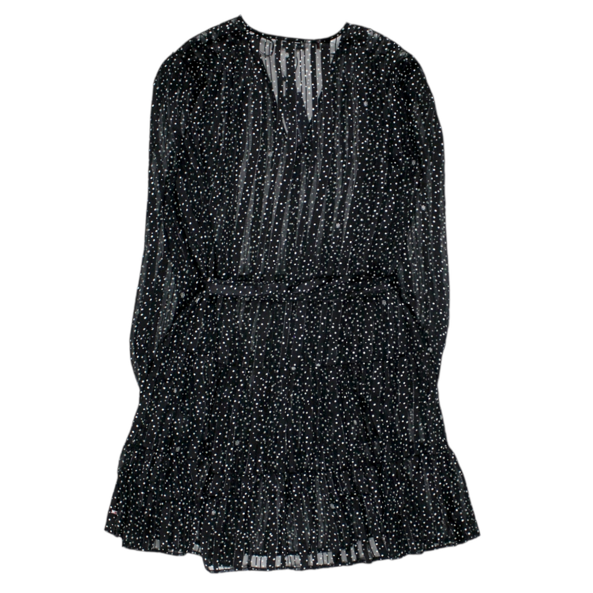 Tommy Hilfiger Black Polka Georgette Dress