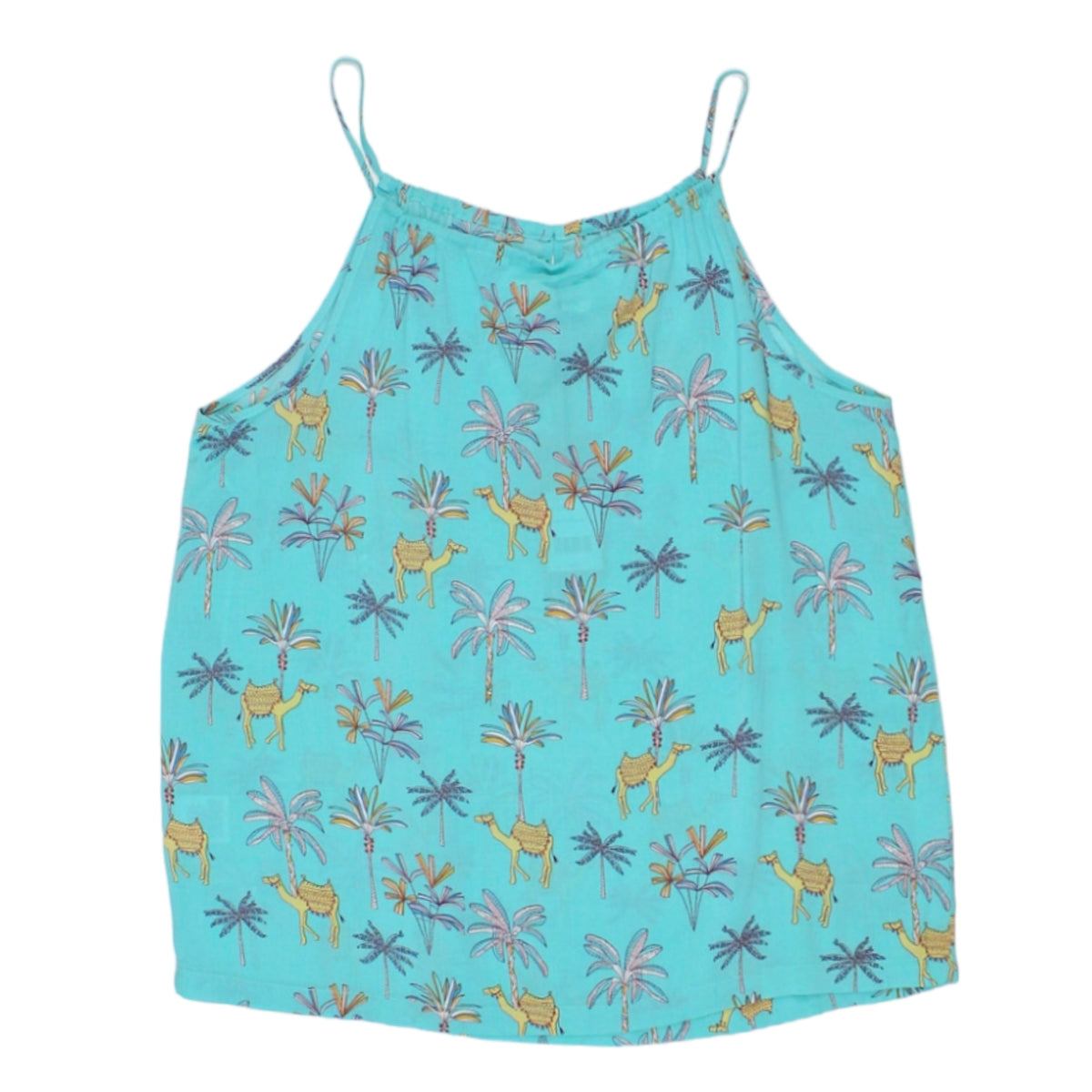 Hush Turquoise Camel Noosa Top