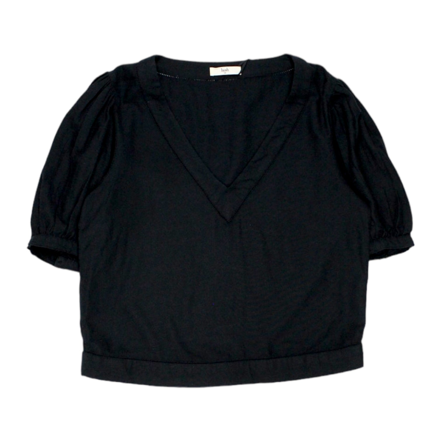 Hush Black Andino Linen Top