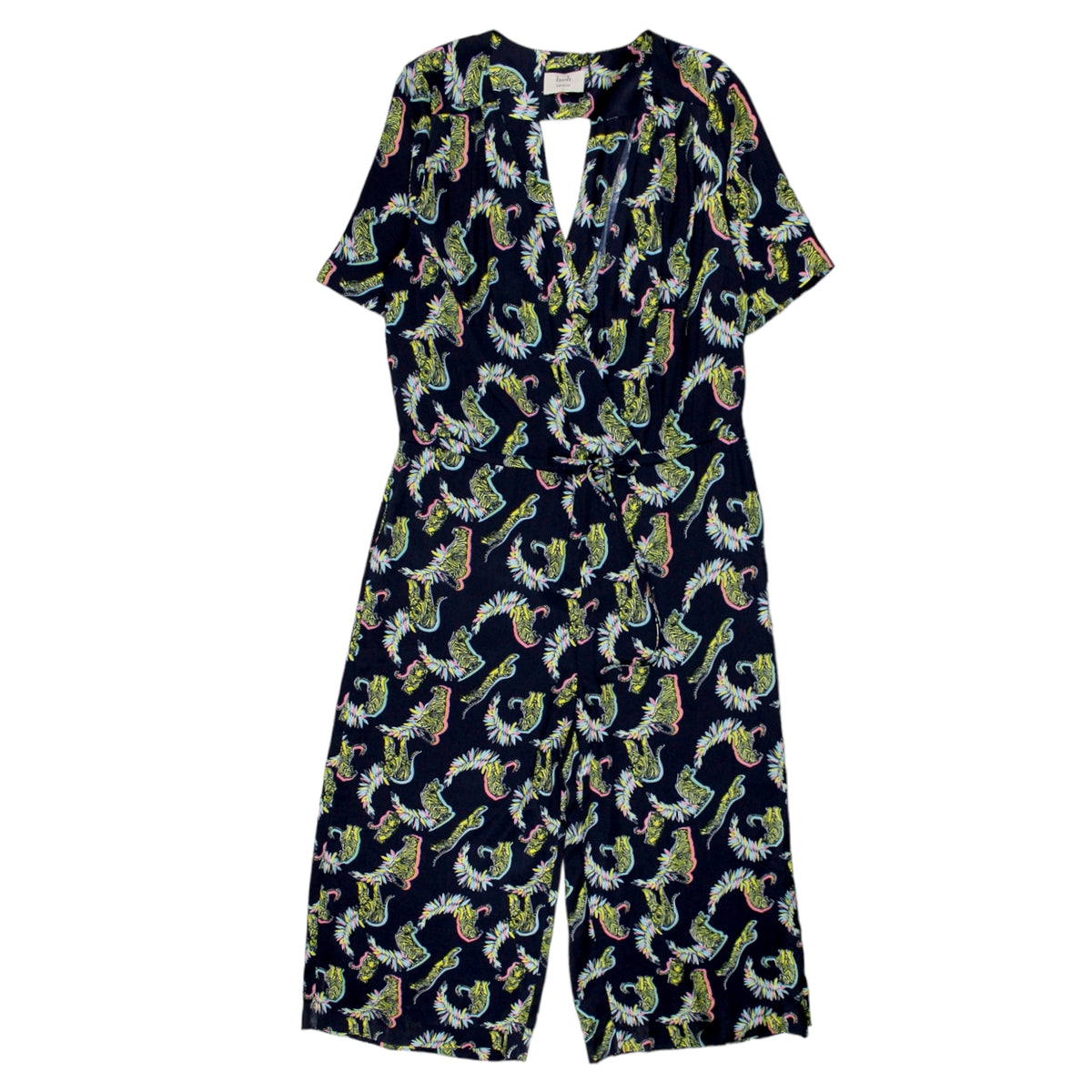 Hush Navy Tiger Print Jumpsuit