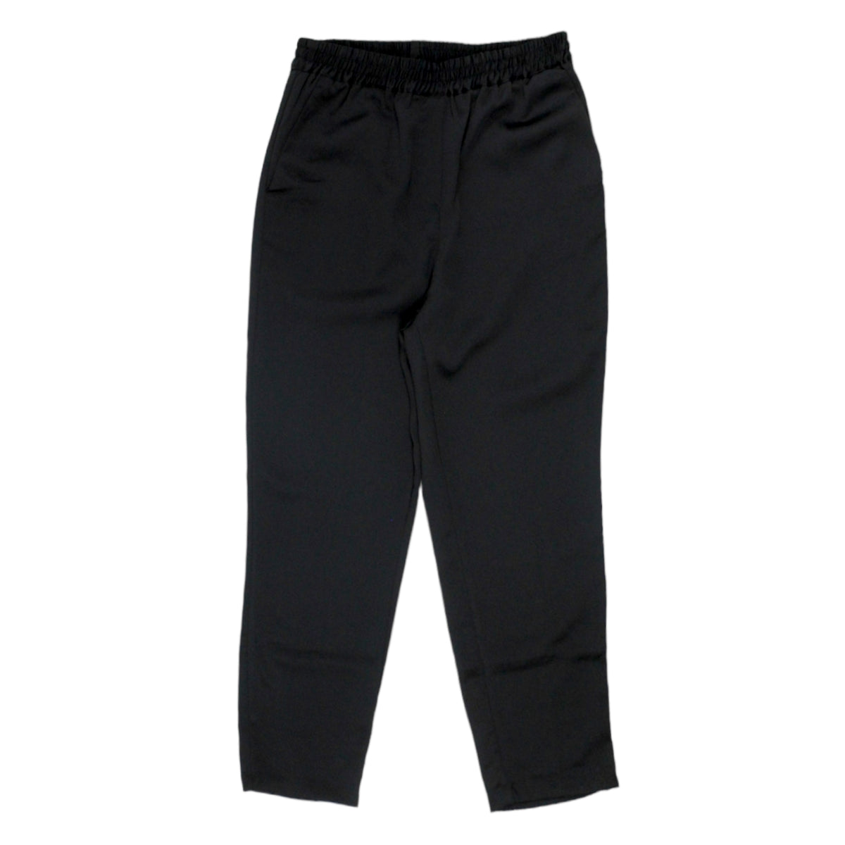 Hush Black Satin Crepe Jogger