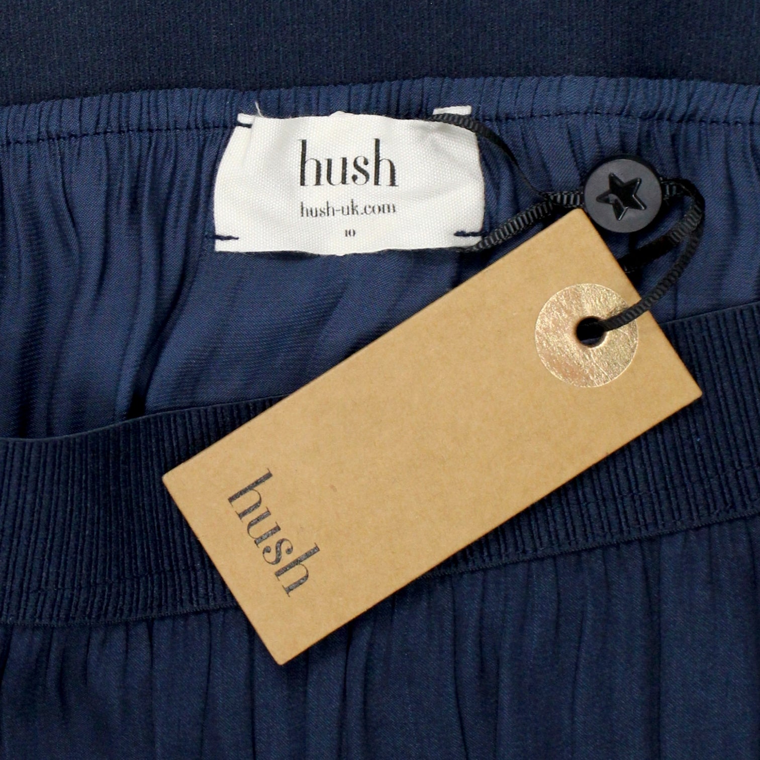 Hush Navy/Multi Contrast Trim Skirt