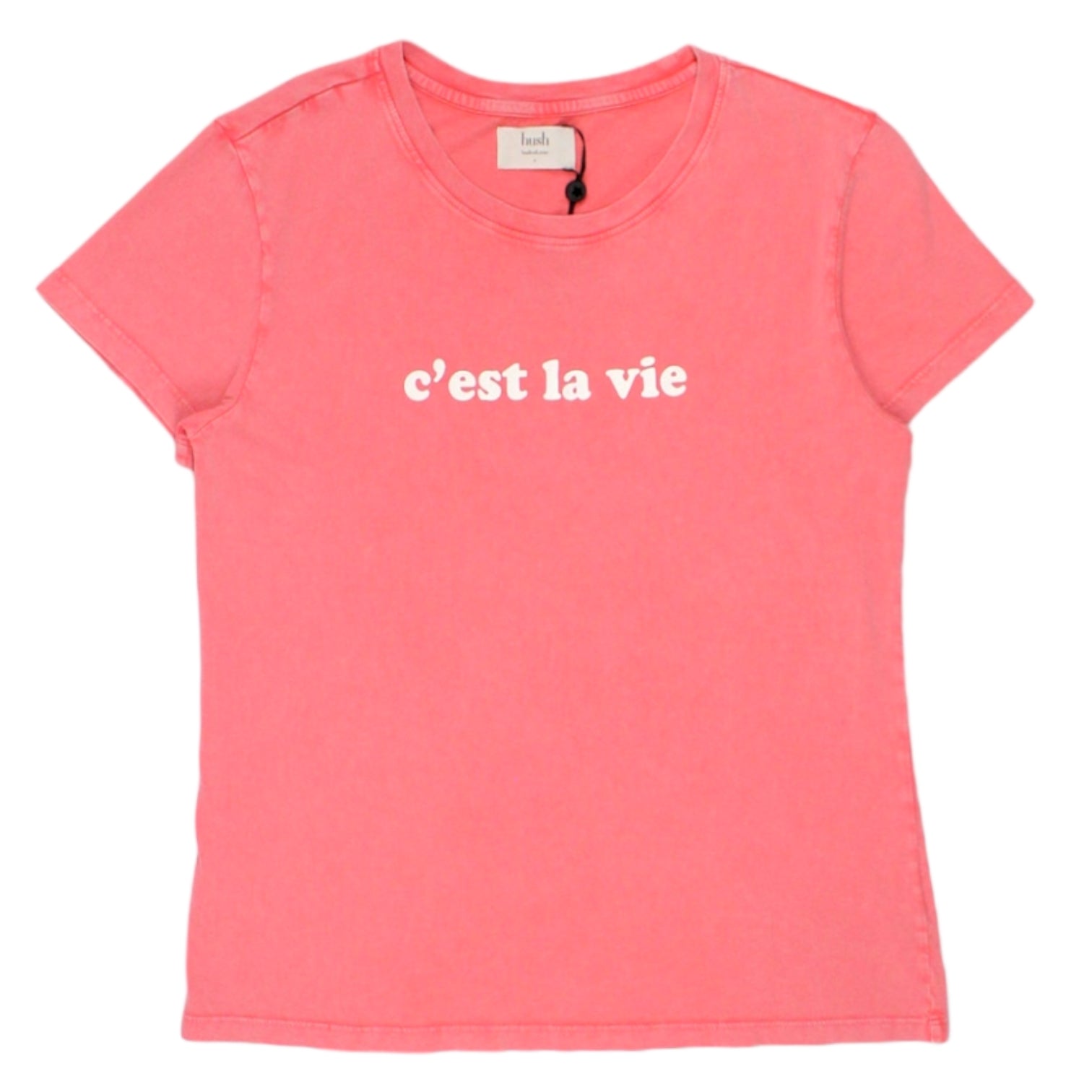 Hush Washed Red C'est La Vie T-Shirt