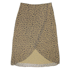 Hush Brown Leopard Delyn Wrap Skirt