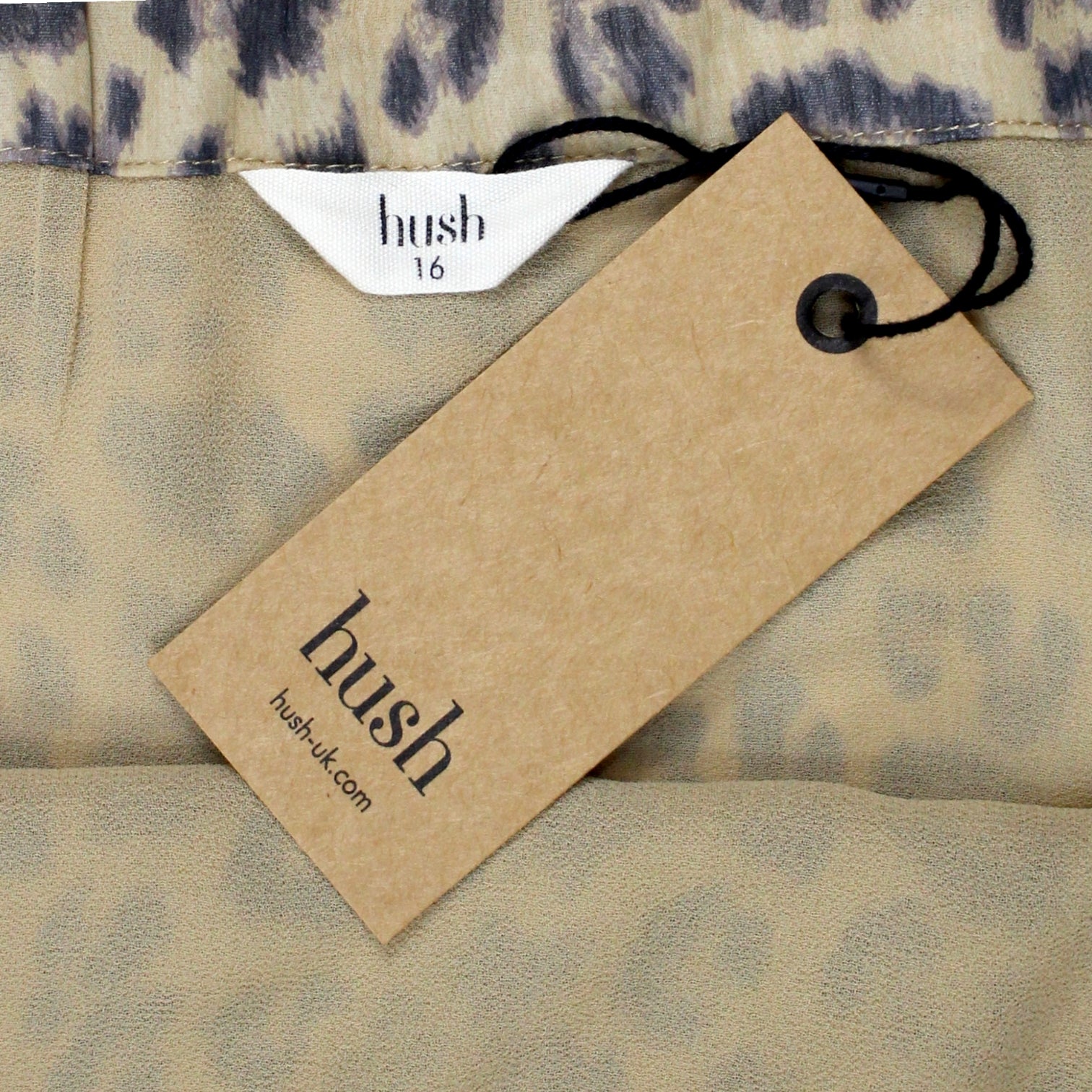 Hush Brown Leopard Delyn Wrap Skirt