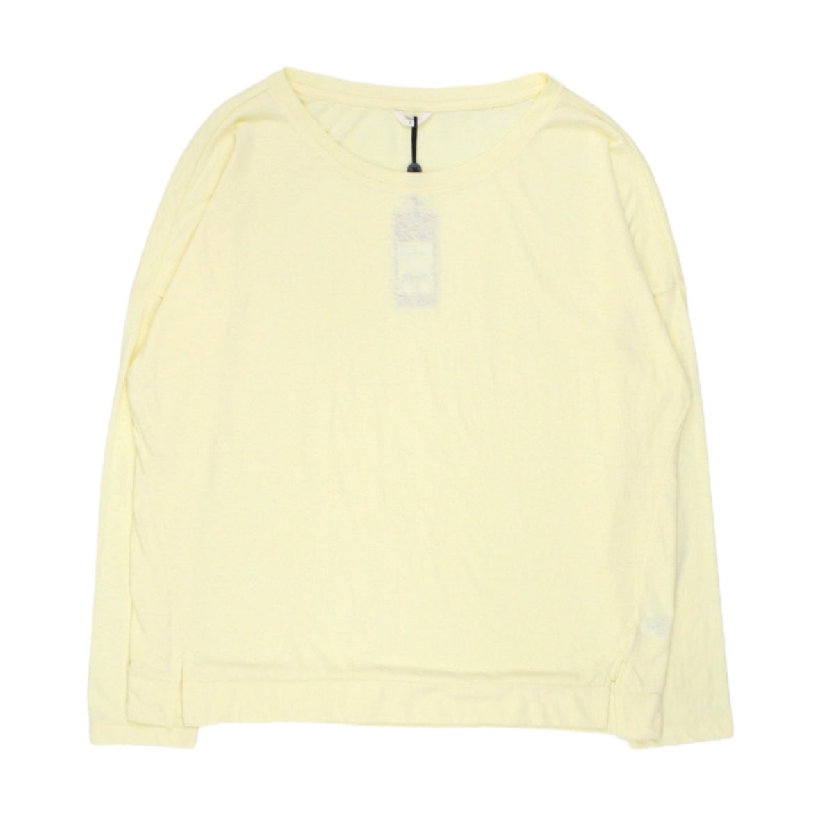 Hush Pale Yellow Long Sleeve Slub T-Shirt