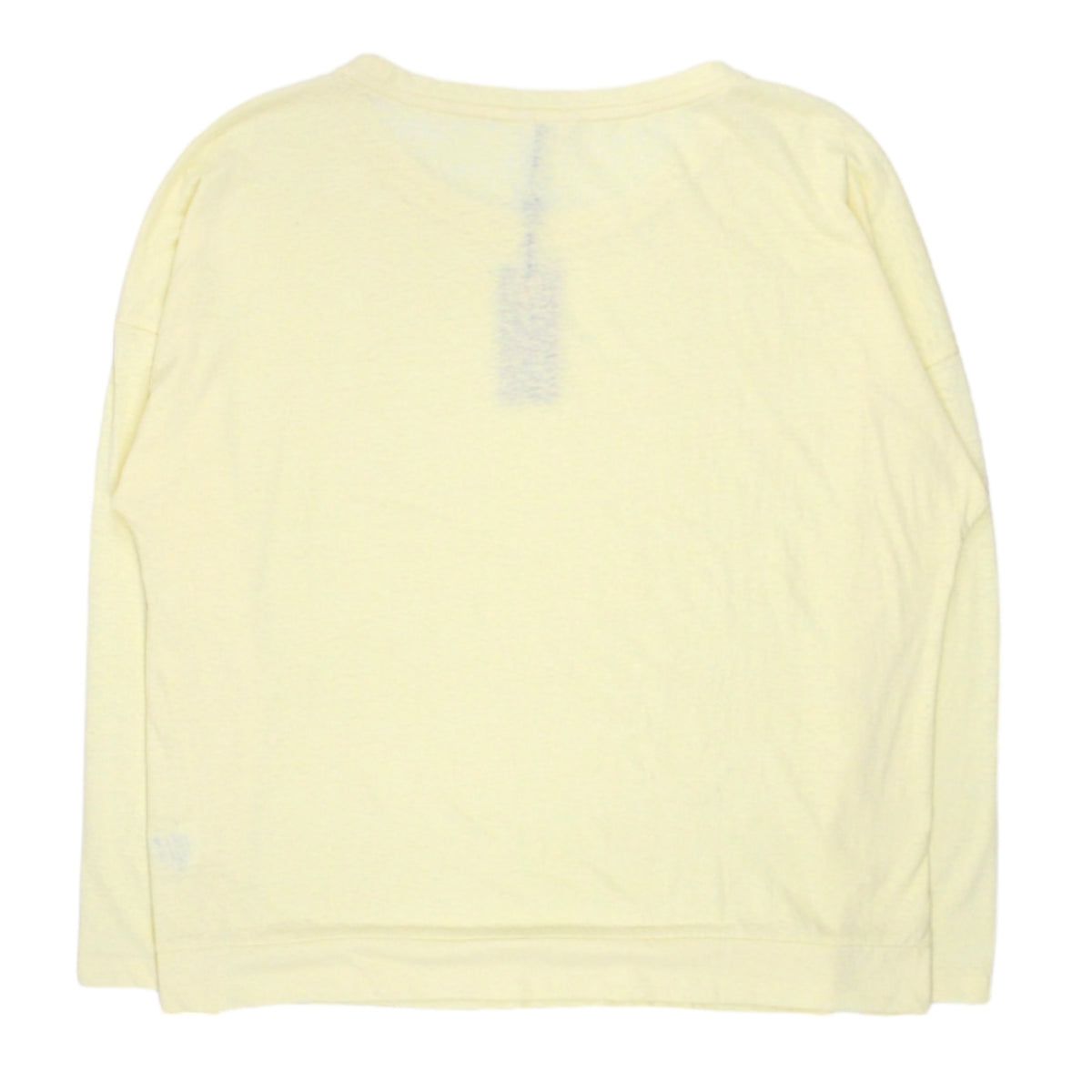 Hush Pale Yellow Long Sleeve Slub T-Shirt
