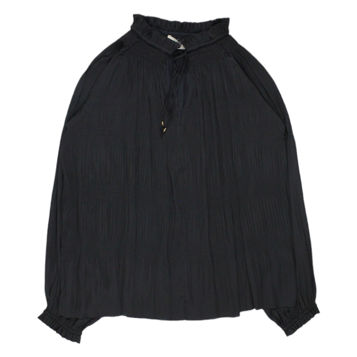 Hush Black Saffron Crinkle Blouse