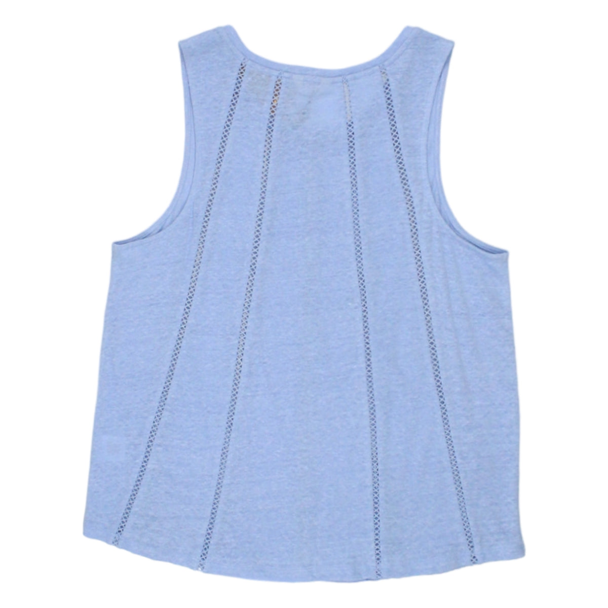Hush Soft Blue Lace Trim Top