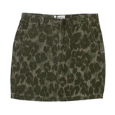 Hush Green Camo Jeans Style Skirt