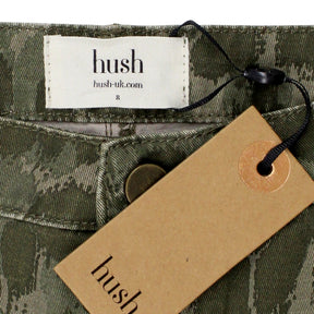 Hush Green Camo Jeans Style Skirt