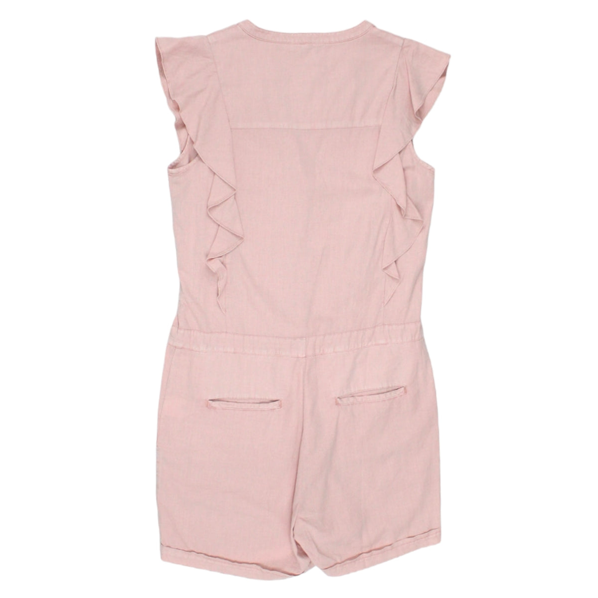 Hush Washed Pink Linen Playsuit