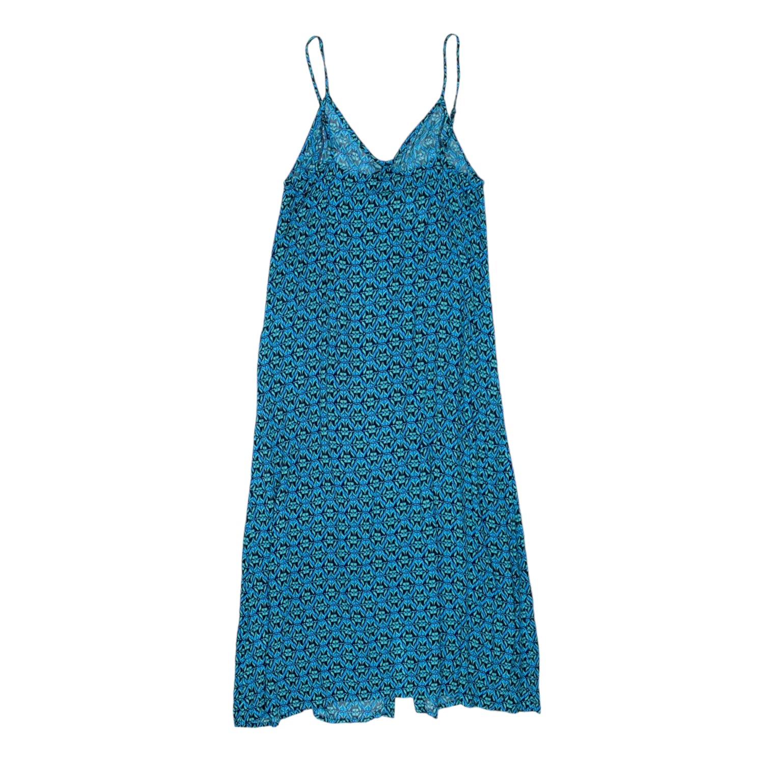 Hush Blue Ikat Marjorie Button Dress