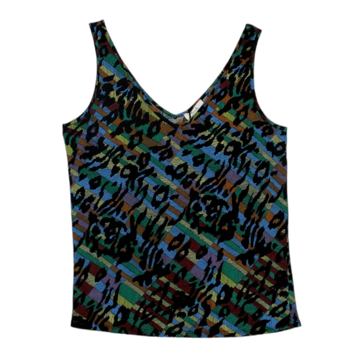 Hush Black/Multi V-Neck Vest