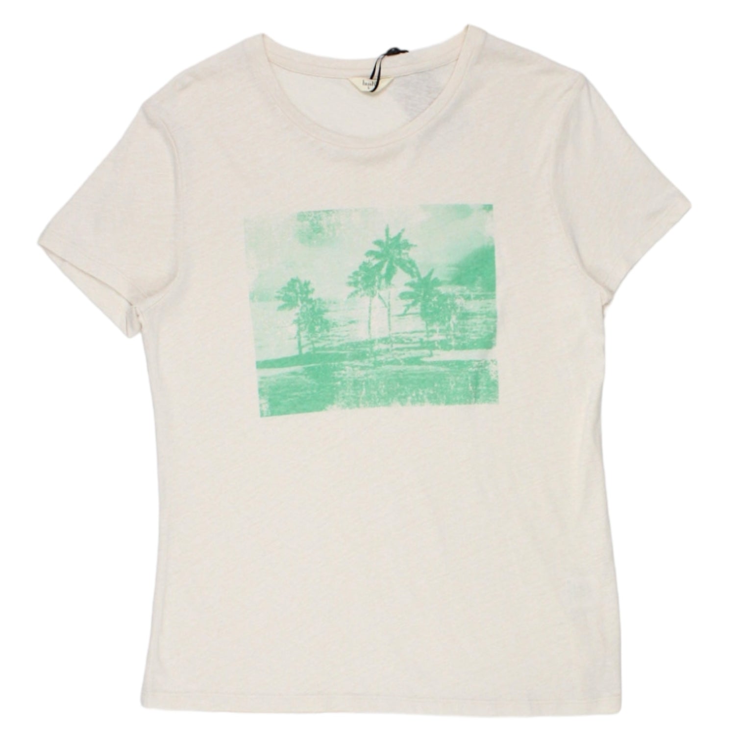 Hush Cream/Green Palm Tree Tee | Shop from Crisis Online