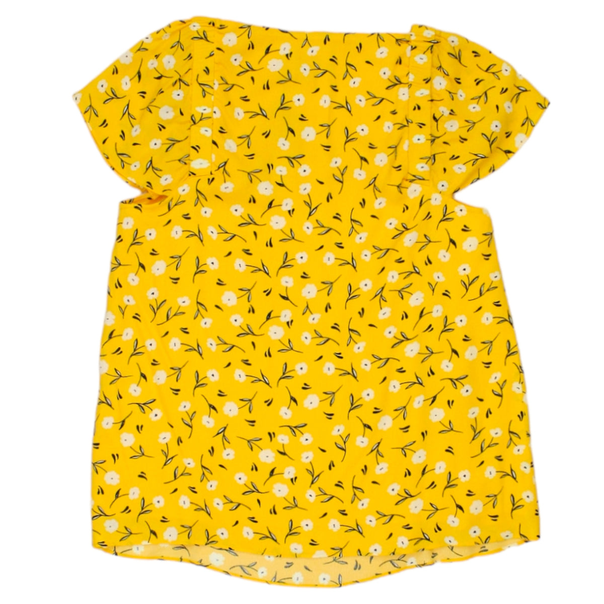Hush Yellow Delia Square Neck Top