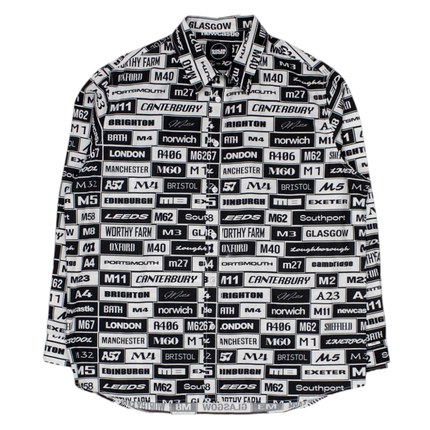 Boiler Room Black/White Road Rave Shirt