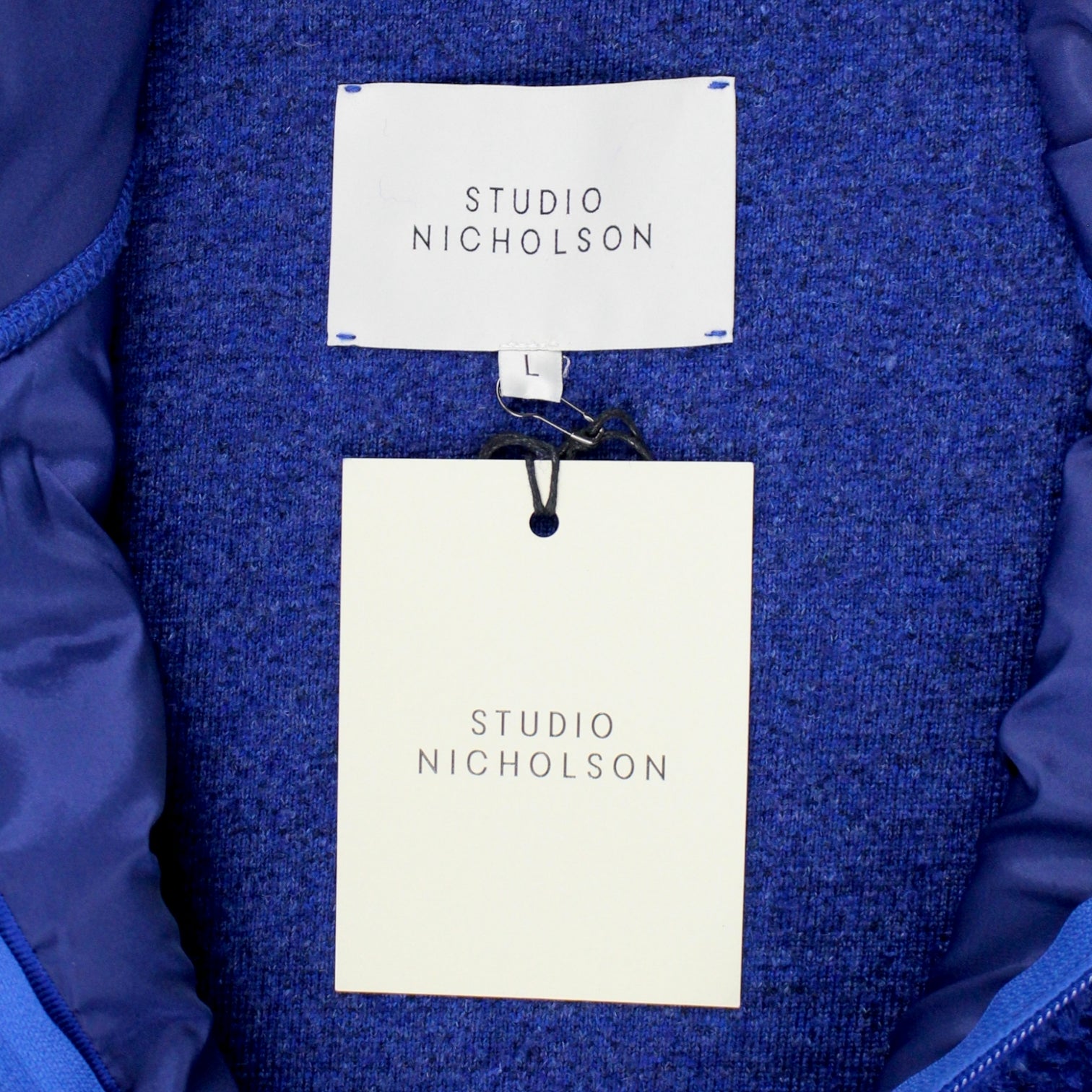 Studio Nicholson Cobalt Zip-Up Fleece